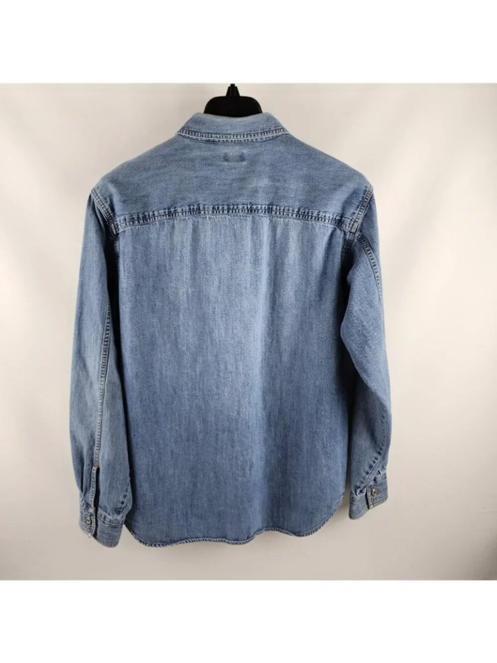 Vintage LEVIS Denim Mens Large Red Tab Label L/S Button Up